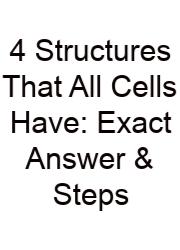 4 Structures That All Cells Have: Exact Answer & Steps