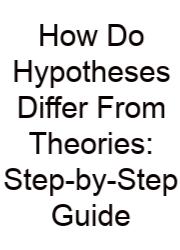 How Do Hypotheses Differ From Theories: Step-by-Step Guide