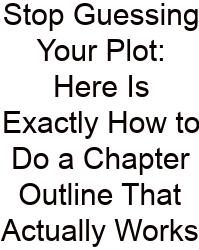 Stop Guessing Your Plot: Here Is Exactly How To Do A Chapter Outline That Actually Works